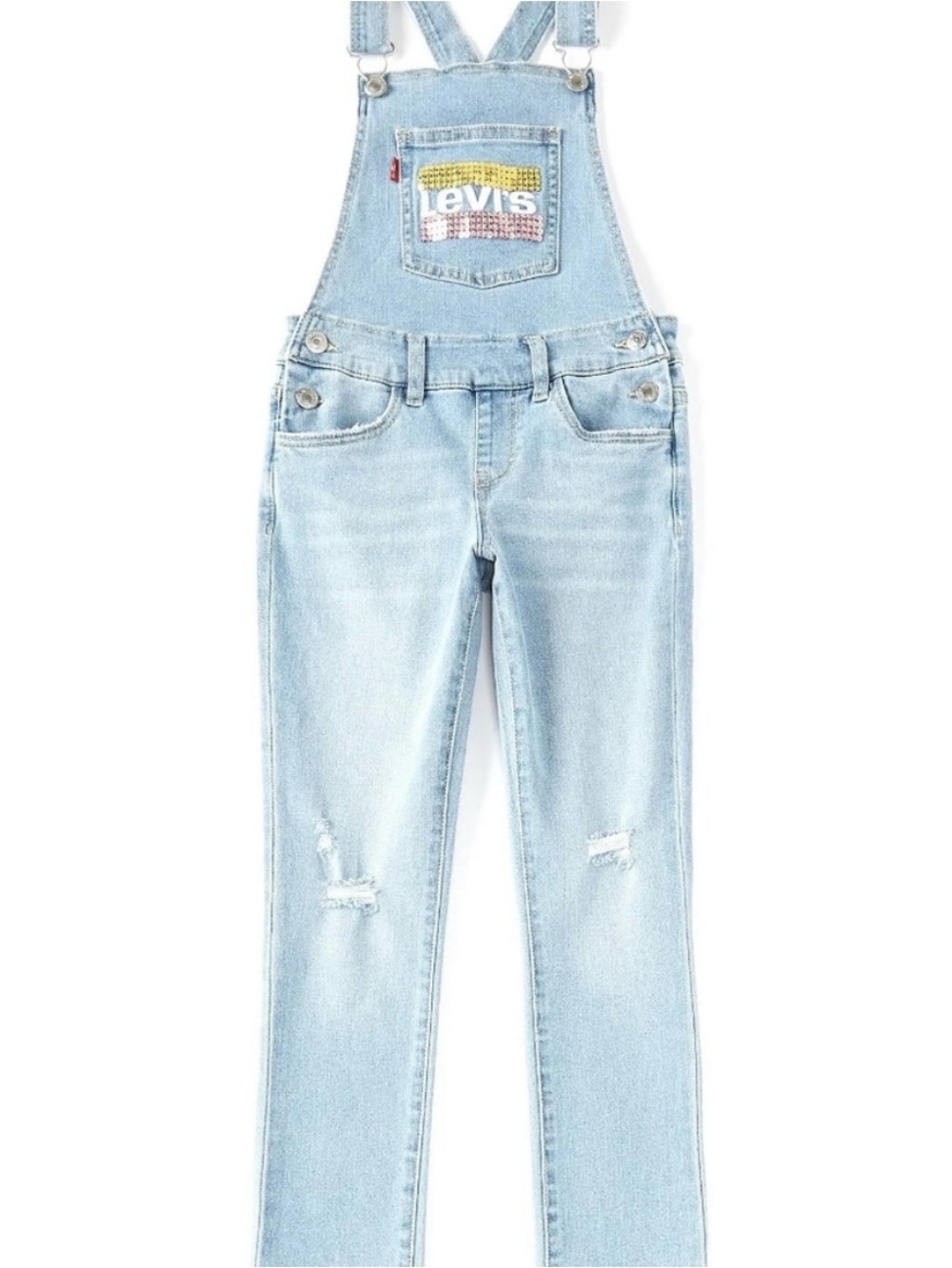 Levi’s Girls Distressed Overalls
